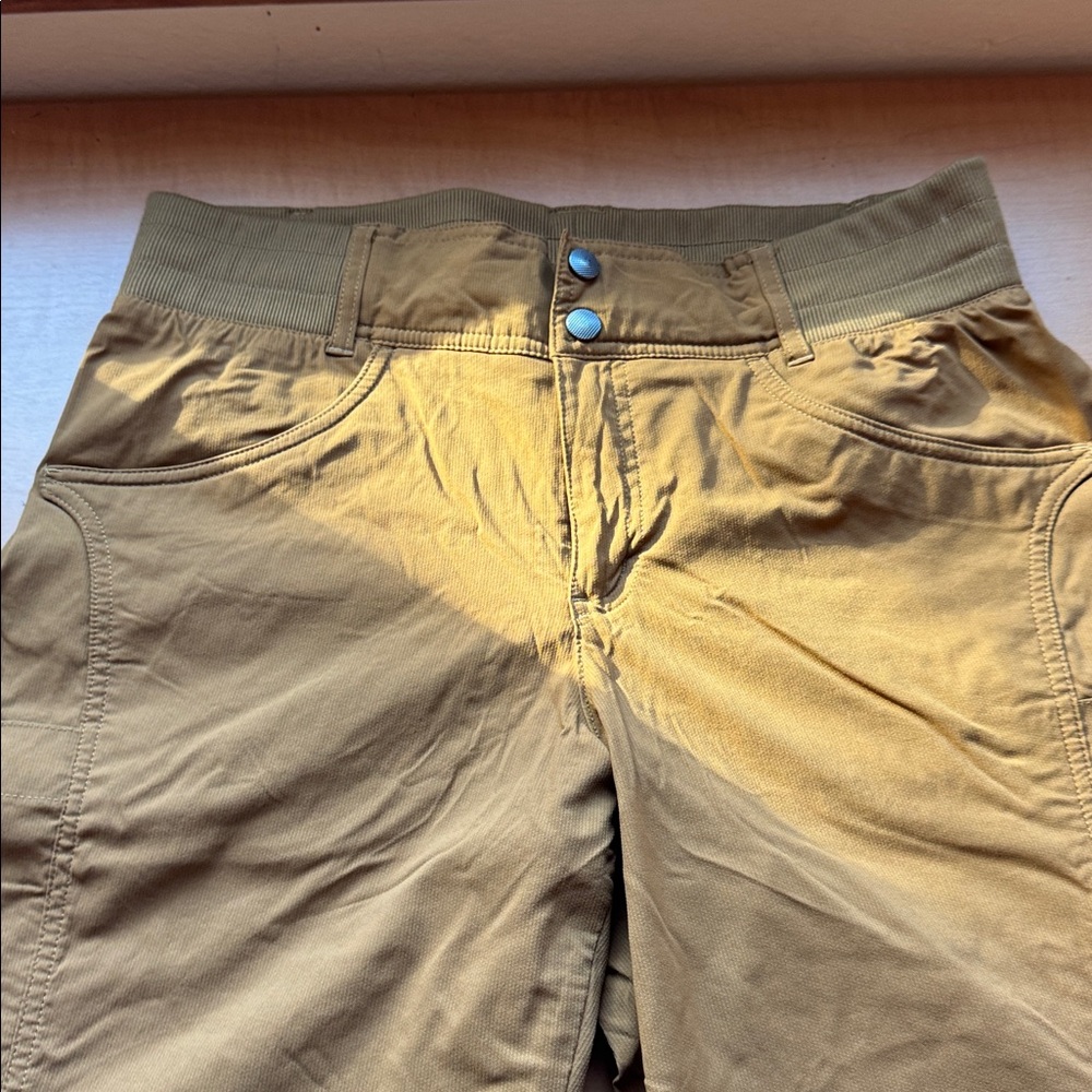 Title Nine Women’s Clamber Pants Size 12 LONG MUSTARD